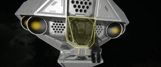 Blueprint Hatch back fighter Space Engineers mod