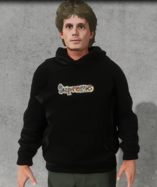 Skater XL: Supreme Logo Hoodie Pack v 1.0 Real Brand, Hooded Sweatshirt