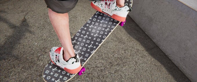 Gear LV pattern grip tape Skater XL mod