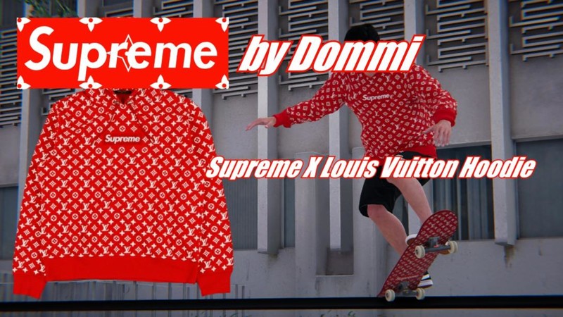 Skater XL: Supreme x Louis Vuitton Box Logo Hoodie v 1.0 Real Brand