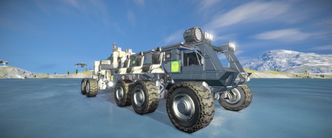 Blueprint (C.C.I.) ATV with Trailer Space Engineers mod