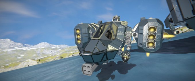 Blueprint (C.C.I.) Burstfire Bomber Space Engineers mod