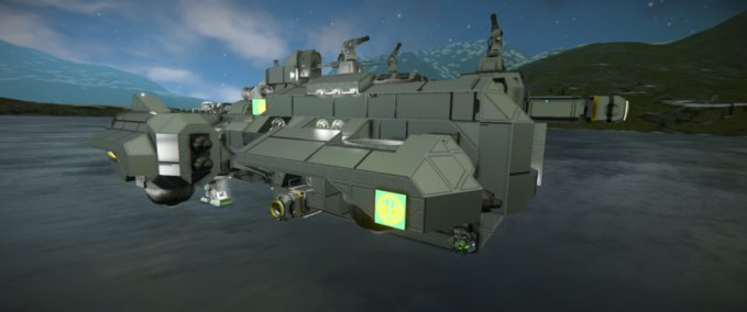 Blueprint (C.C.I.) B-60 Bulk Freighter Space Engineers mod