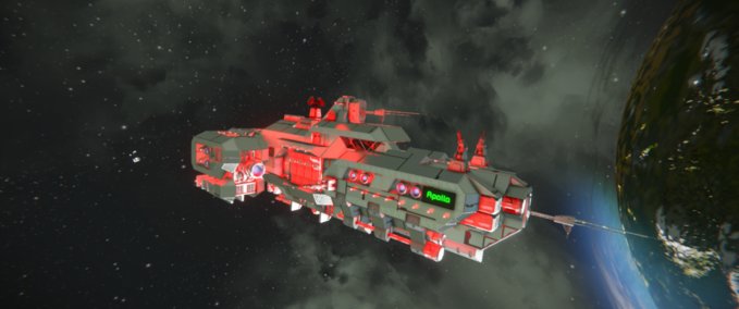 Blueprint (C.C.I.) Light Cruiser Apollo Space Engineers mod