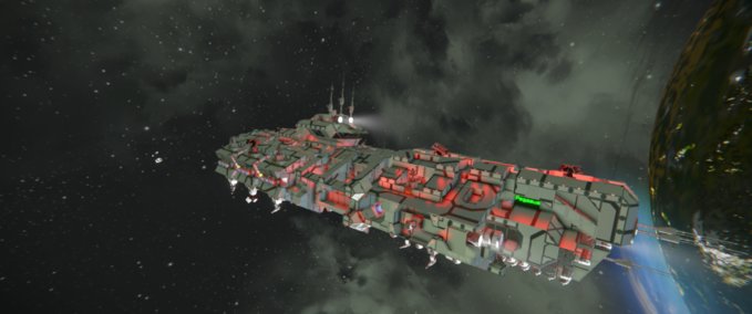 Blueprint (C.C.I.) Heavy Battle Cruiser Pegasus Space Engineers mod