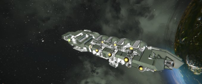 Blueprint (C.C.I.) Large Cargo Freighter Space Engineers mod