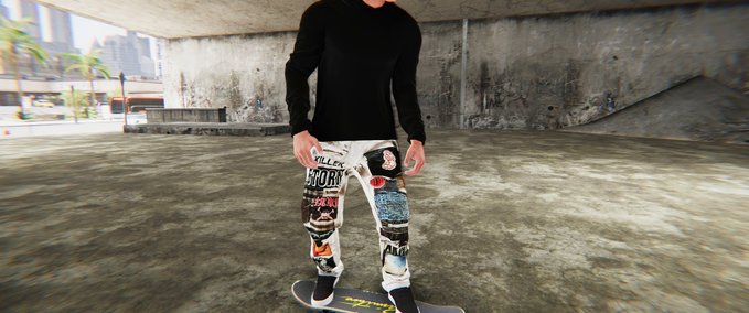 Other Missing Since Thursday White Trousers Skater XL mod