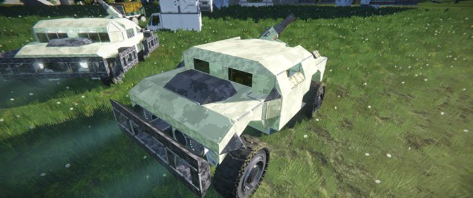 Blueprint Light Armed truck 2seat Space Engineers mod