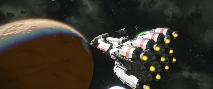 Blueprint CR-90 Correlian Corvette by Kubel83 Space Engineers mod