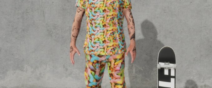 Other Garrett Ginner Jelly Worms Pack Skater XL mod