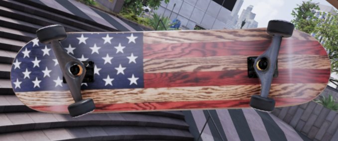 Sonstiges Wooden American Flag Deck Skater XL mod