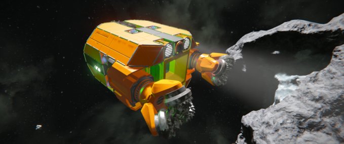Blueprint BCS Mighty-Mite Star-Mining-Drone Space Engineers mod