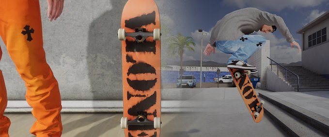 Gear VLONE Handpainted Deck Skater XL mod