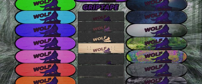Fakeskate Brand Wolf Skateboards Skater XL mod