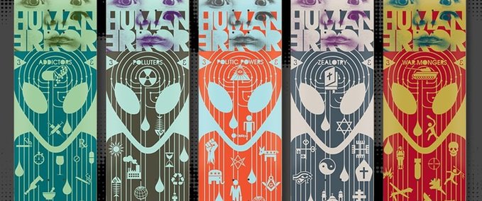 Other Alien Workshop - Human Error Deck Pack Skater XL mod