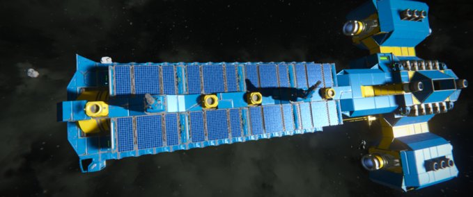 Blueprint "The Hyperion" Mjolnir Class H2 Hauler Space Engineers mod