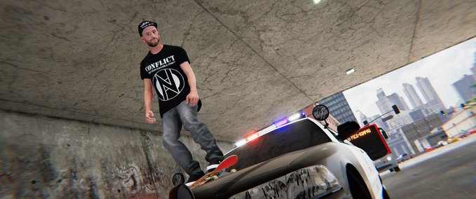 Other Conflict Ungovernable Force Tee Skater XL mod