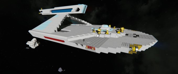 Blueprint Star Trek - Larson Flight Deck Destroyer Space Engineers mod
