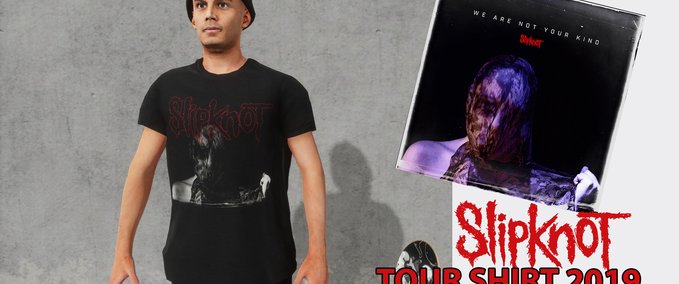 Real Brand Slipknot - Band Tour Shirt 2019 Skater XL mod