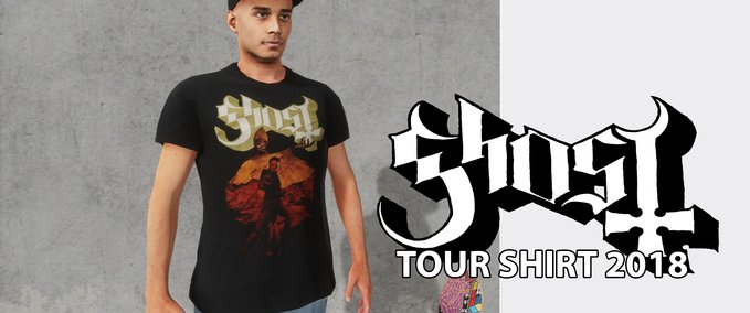 Real Brand Ghost - Band Tour Shirt 2018 Skater XL mod