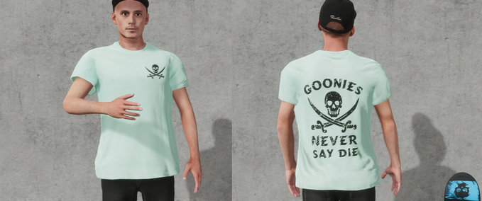 Gear Goonies Never Say Die Men's T-Shirt Skater XL mod