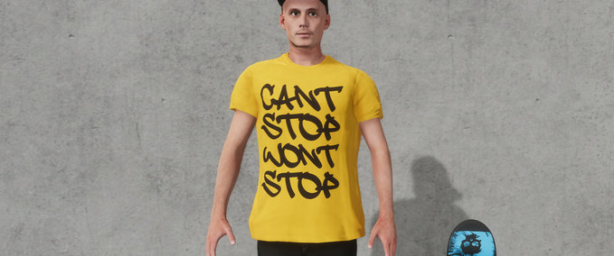 Gear Can't Stop Won't Stop T-Shirt Skater XL mod