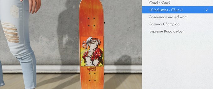 Other JK Industries - Chun Li Griptape + Deck Skater XL mod