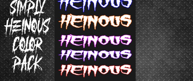 Other Simply Heinous Color Pack Skater XL mod