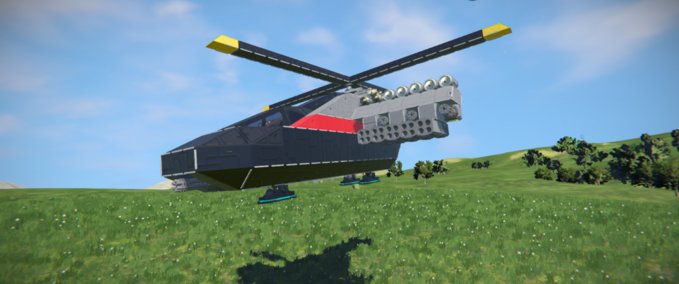 Blueprint Hind helicopter mk 1 Space Engineers mod
