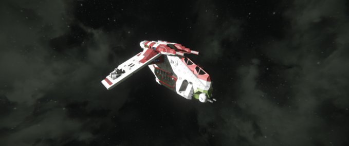 Blueprint LAAT Republic Gunship Space Engineers mod