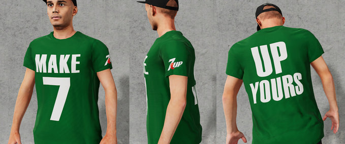 Gear Make 7UP Yours Men's T-Shirt Skater XL mod