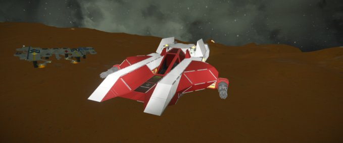 Blueprint Rebel A-wing interceptor Space Engineers mod