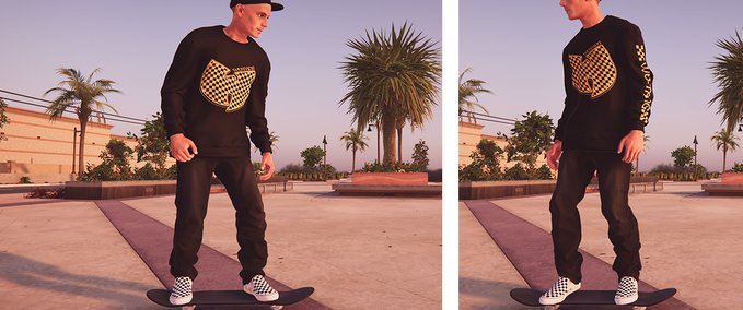 Gear Wutang Checkered Crewneck Sweatshirt Skater XL mod
