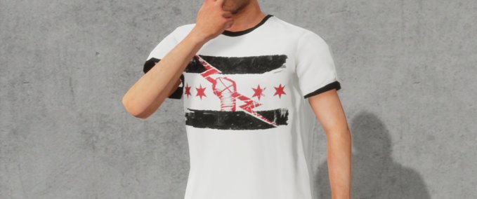 Gear CM Punk WWE T-Shirts Pack Skater XL mod