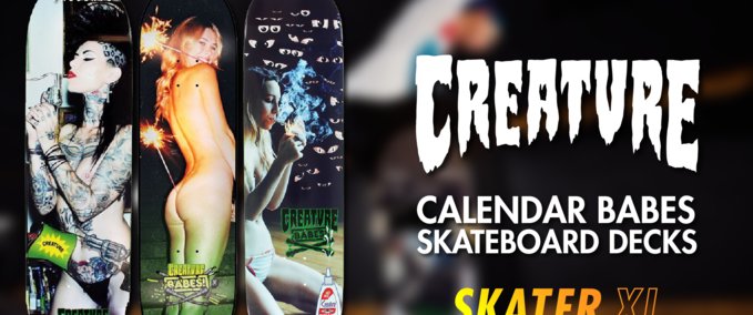 Gear Creature - Calendar Babes Series [Urban_Fox] Skater XL mod