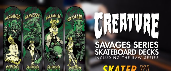 Gear Creature - Savages Series (incl. RAW) [Urban_Fox] Skater XL mod