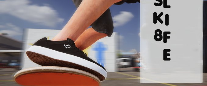 Other Qix_Shoes_Black Skater XL mod