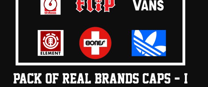 Gear Pack Of Real Brands Beanies I (Black) Skater XL mod