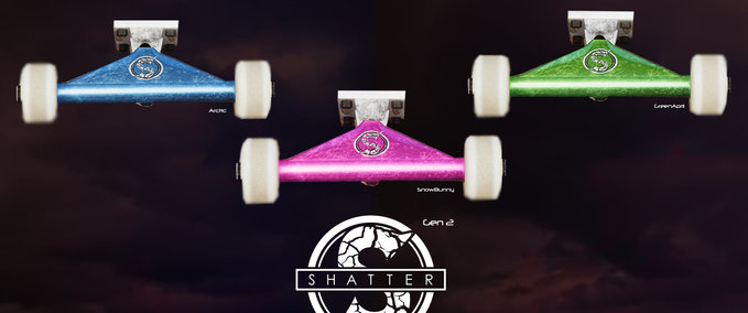 Gear Shatter Truck Co - Gen 2 - Cold Frame Skater XL mod