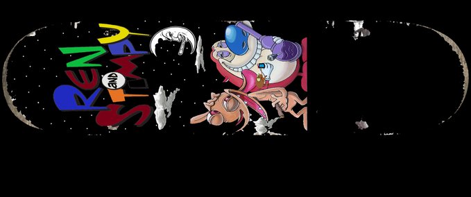Other ren and stimpy deck Skater XL mod