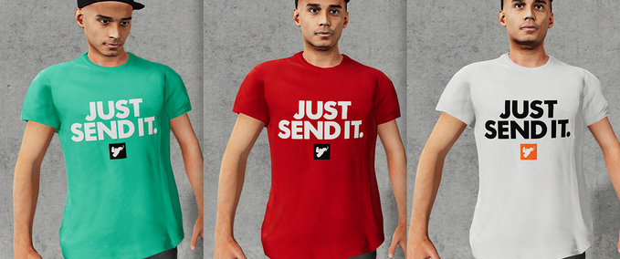 Gear Just Send It - Block Logo Series Men's T-Shirts Skater XL mod