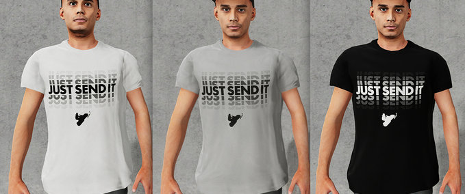 Gear Just Send It - Gradient Series Men's T-Shirts Skater XL mod