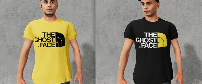 The Ghost Face Men's T-Shirt Mod Image