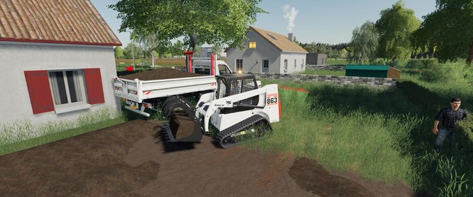 Renault Benne Sdm With Ramps Support FS 19 Mod Image