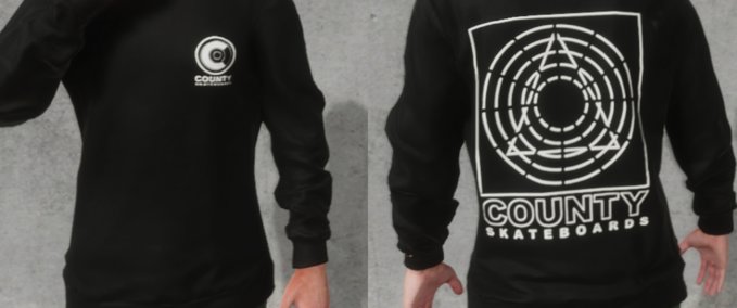 Real Brand County_Skateboards All Seeing Crewneck Skater XL mod