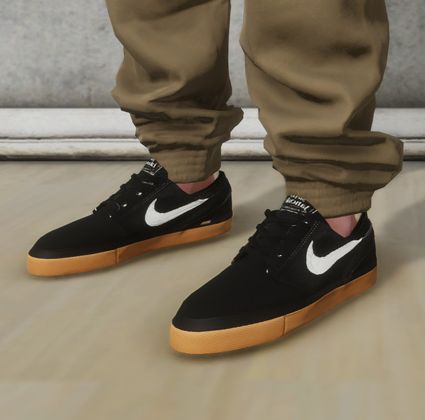 Black janoski gum clearance sole