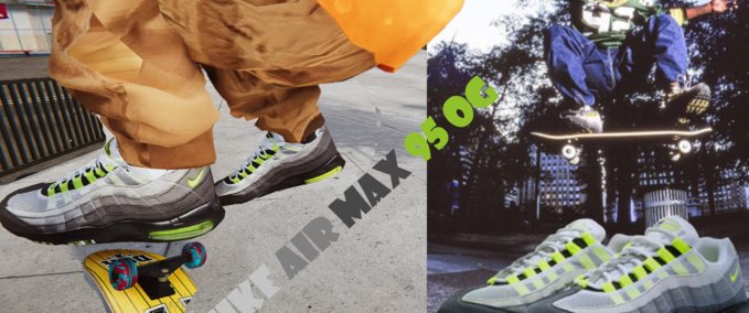 Real Brand Nike Air Max 95 OG Skater XL mod