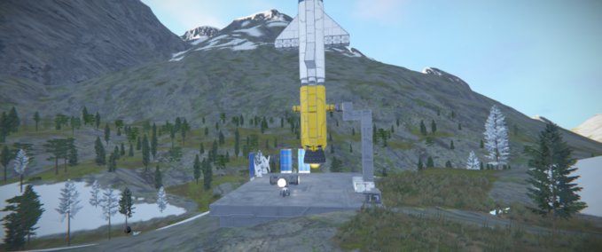 Blueprint Launch station Space Engineers mod