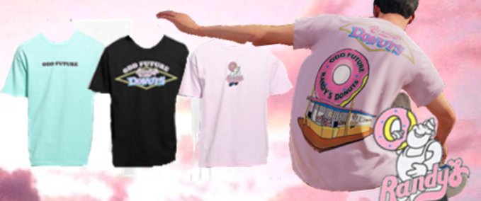 Sonstiges Randy's Donuts x Odd Future | T-Shirt Pack Skater XL mod