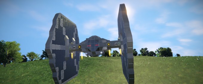 Blueprint 'Imperial' Tie Fighter MK 2 (Fixed) Space Engineers mod